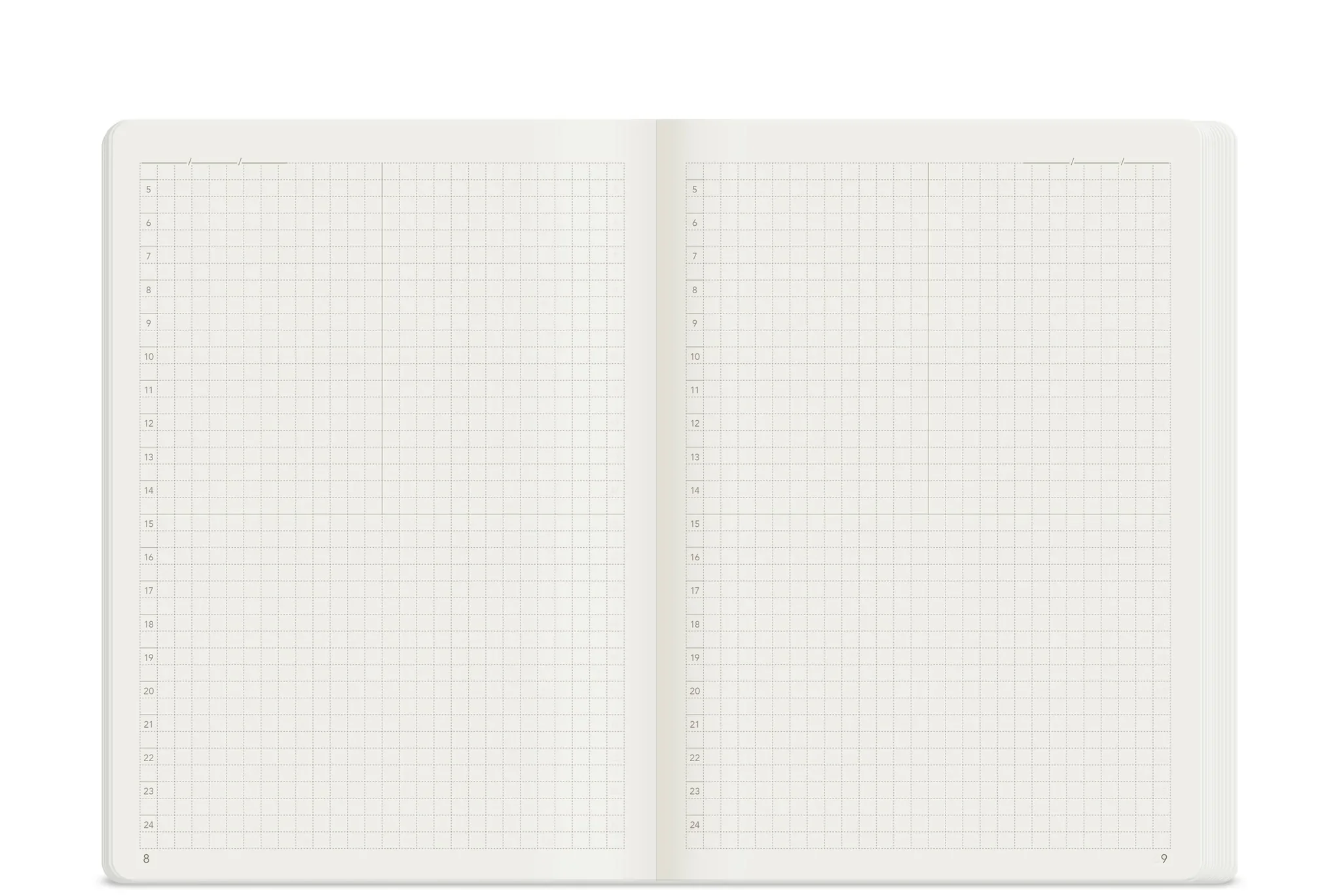 Wonderland222 Notebook B6 Grid 368 Page - Fiddlehead - Image 2