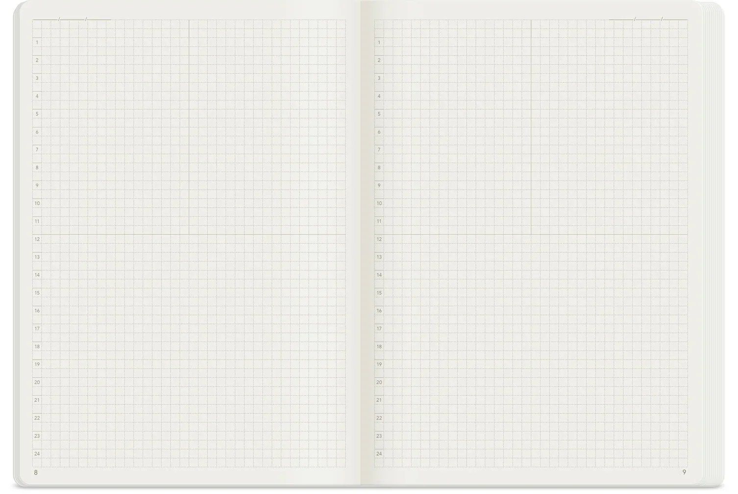 Wonderland222 Notebook A5 Grid 192 Page - Fiddlehead - Image 2