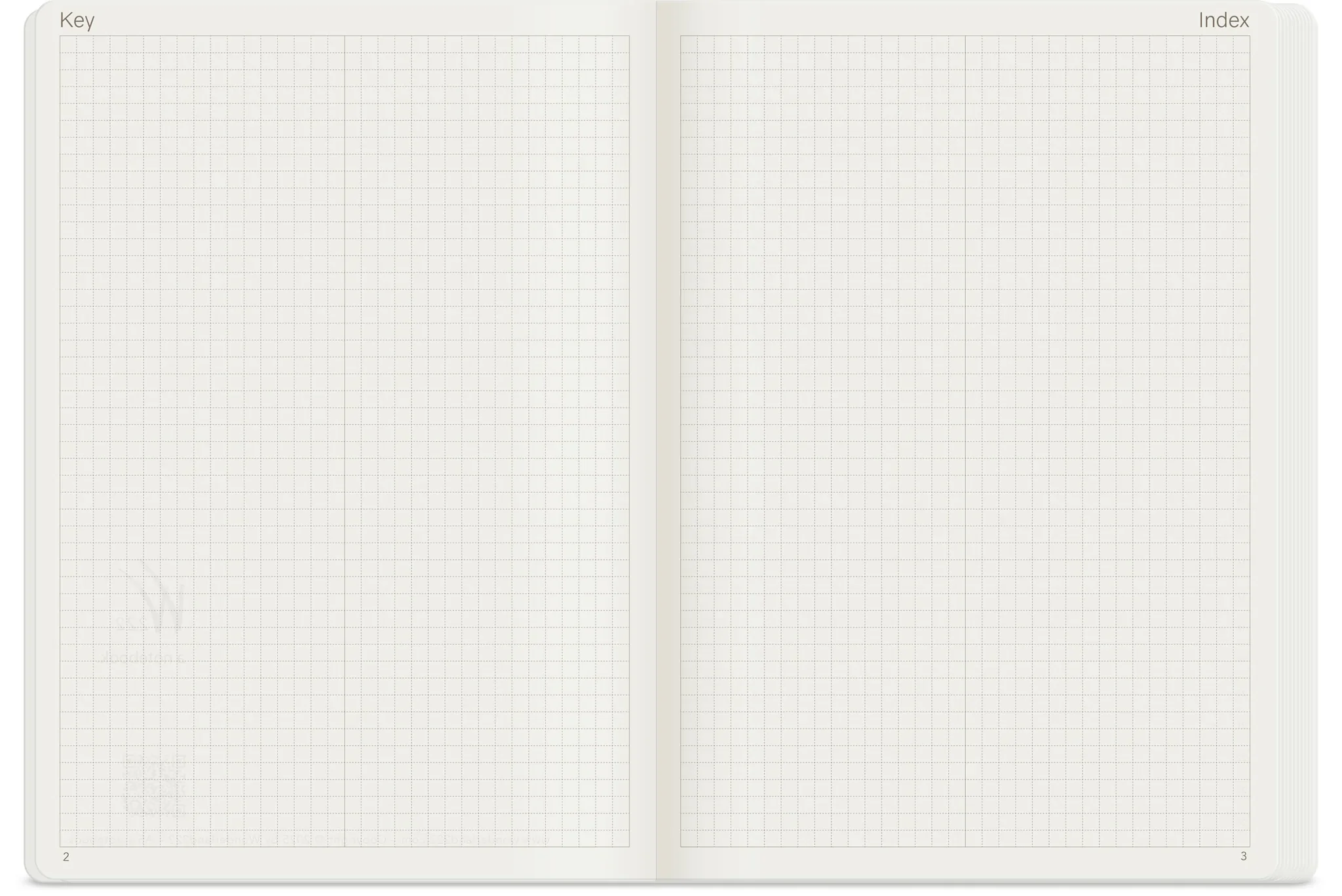 Wonderland222 Notebook A5 Grid 192 Page - Fiddlehead - Image 3