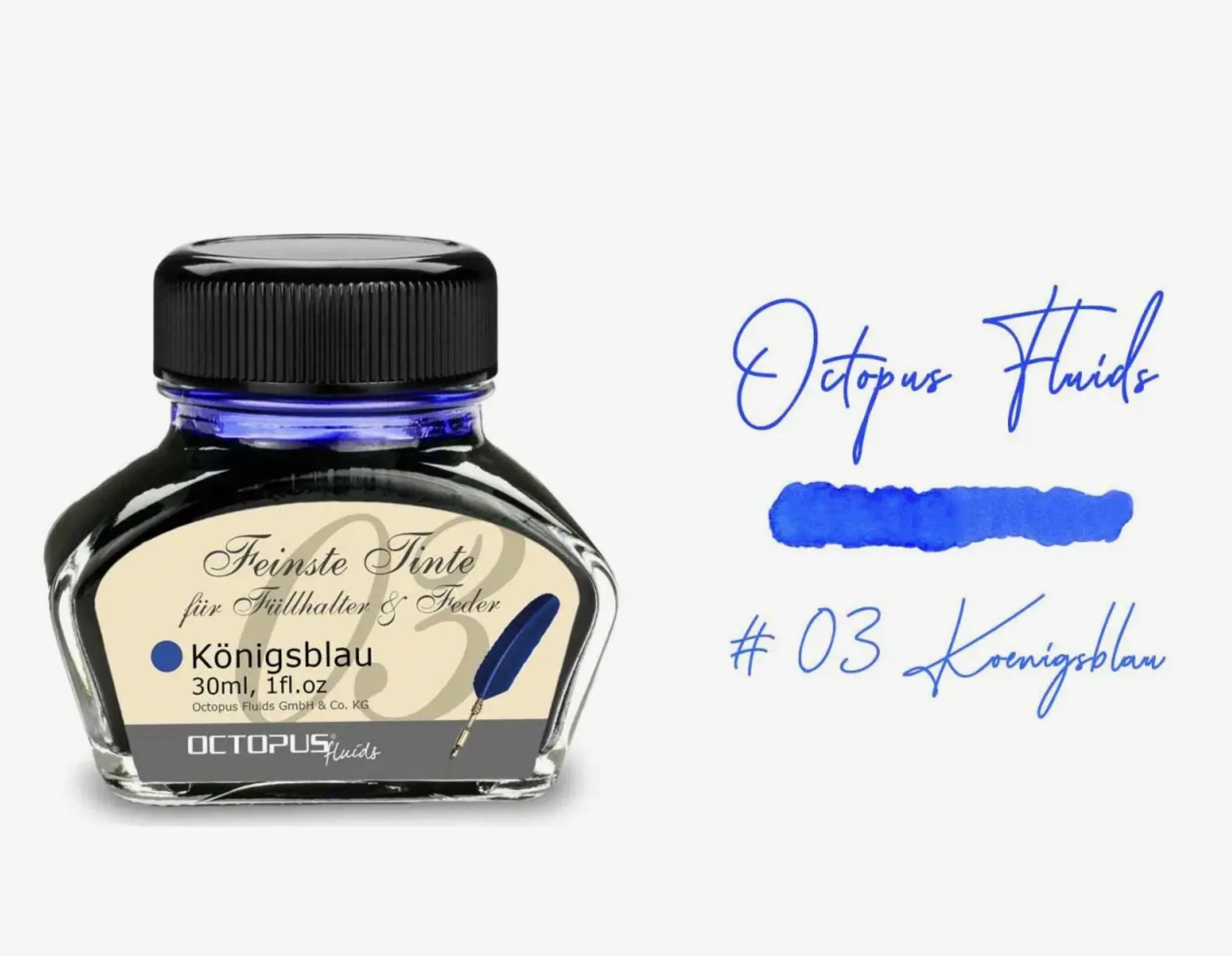 Octopus Konigsblau Royal Blue Ink (erasable) - Image 3