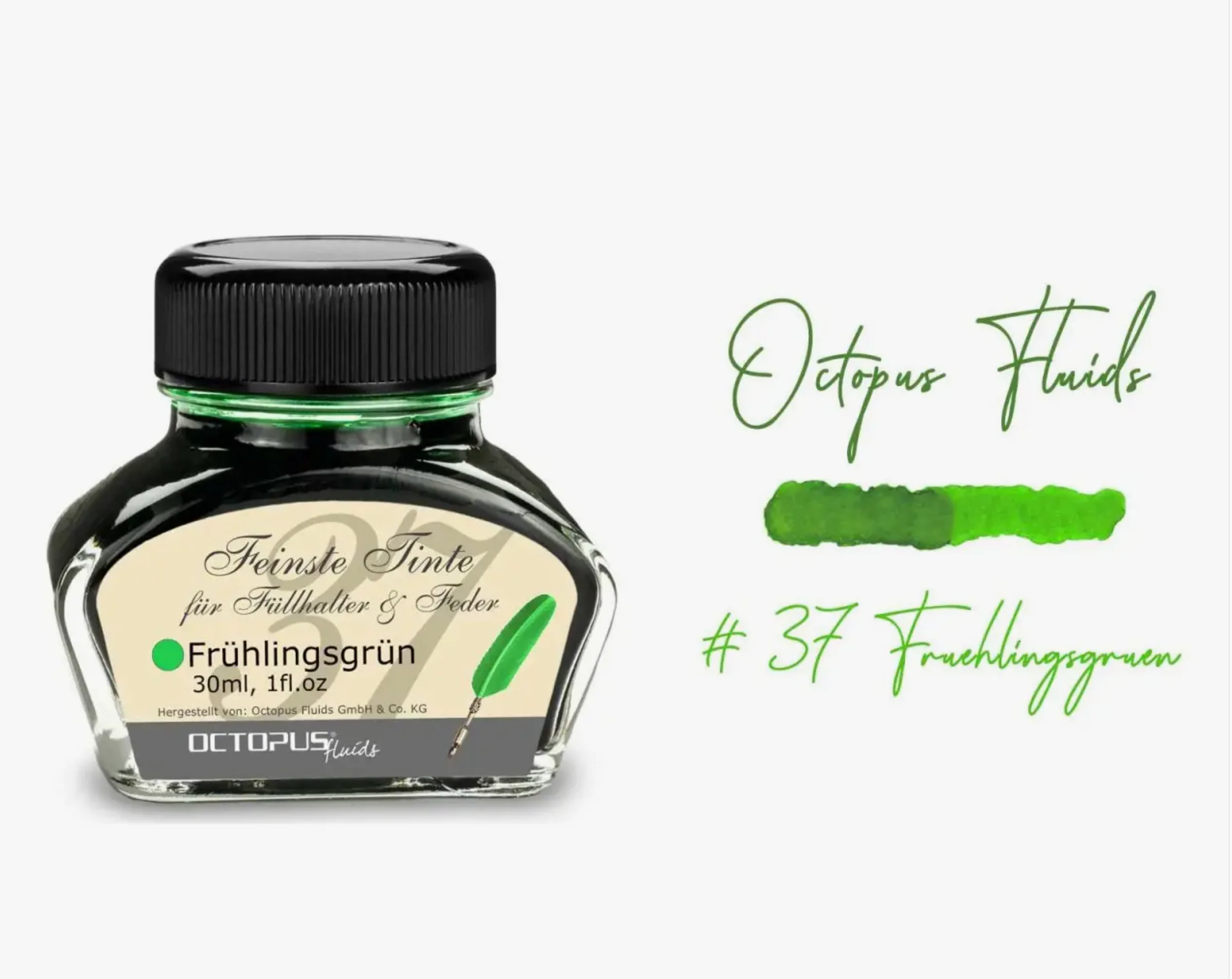 Octopus Fruhlingsgrun (Spring Green) Writing Ink - Image 3