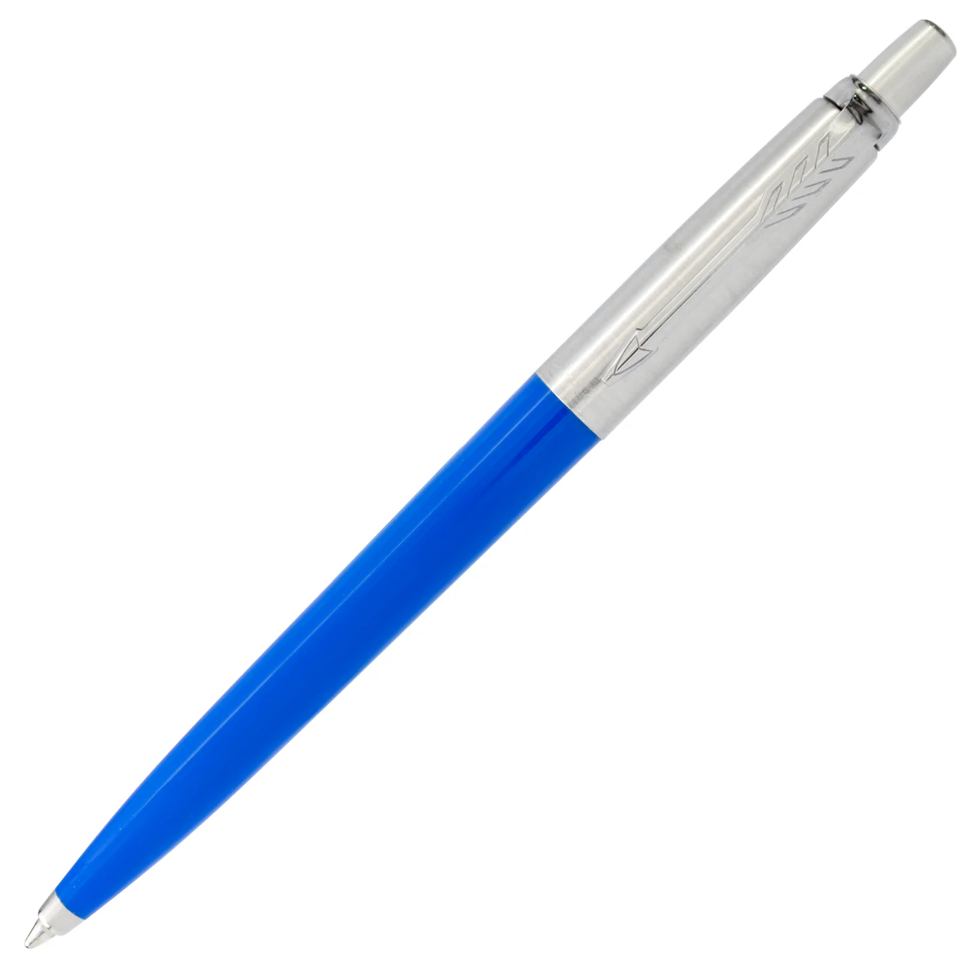 Parker Originals Blue Plastic Barrel Stainless Cap