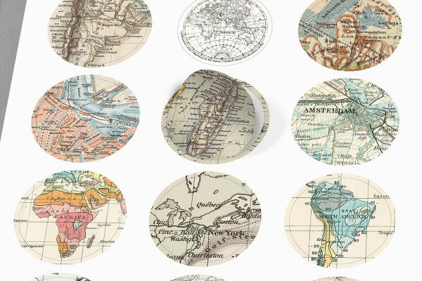 Pepin Label, Sticker & Tape Book - Historical Maps - Image 2