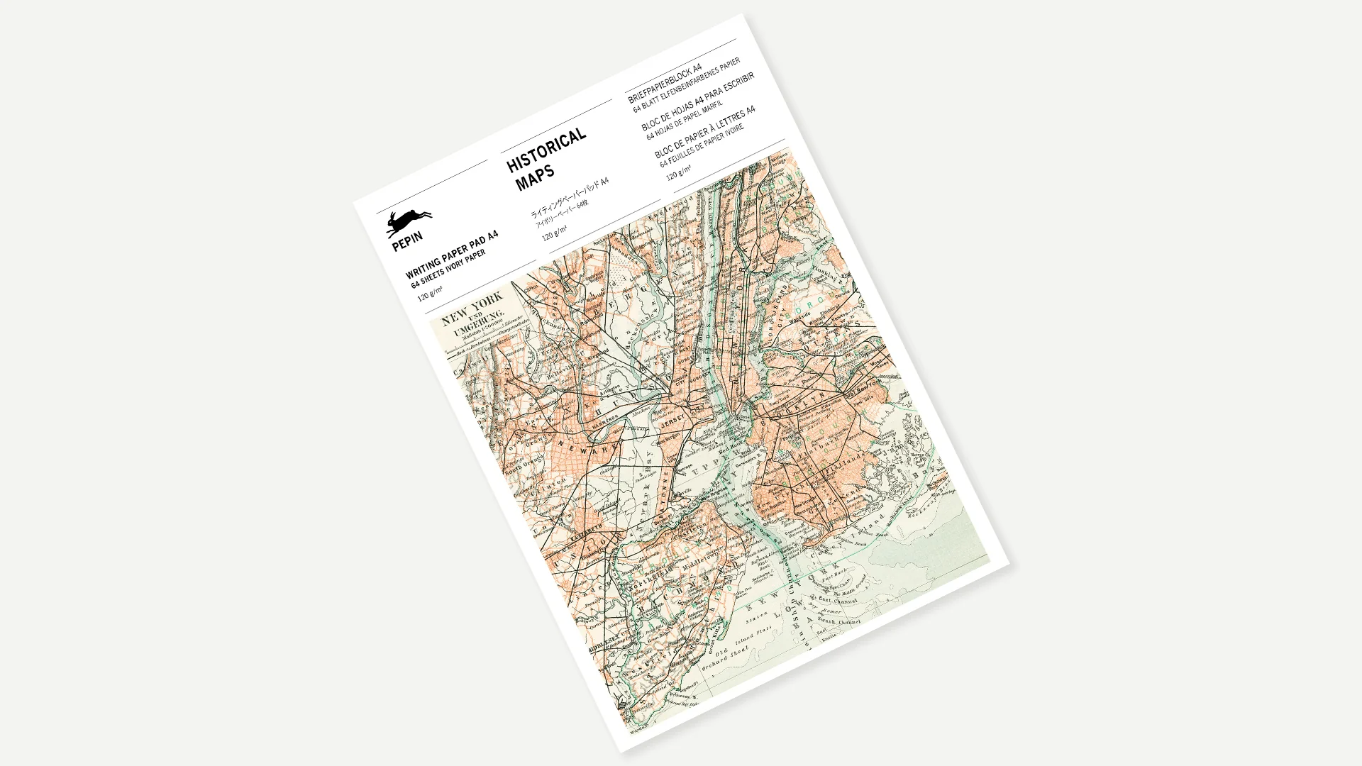 Pepin Notepad A4 - Historical Maps