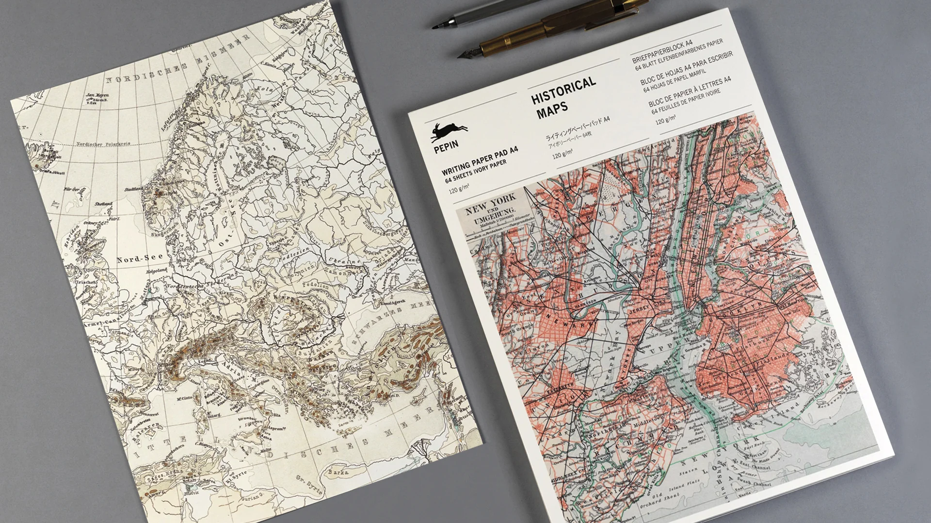 Pepin Notepad A4 - Historical Maps - Image 3