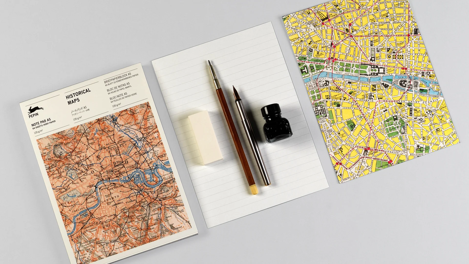 Pepin Notepad A5 - Historical Maps - Image 2