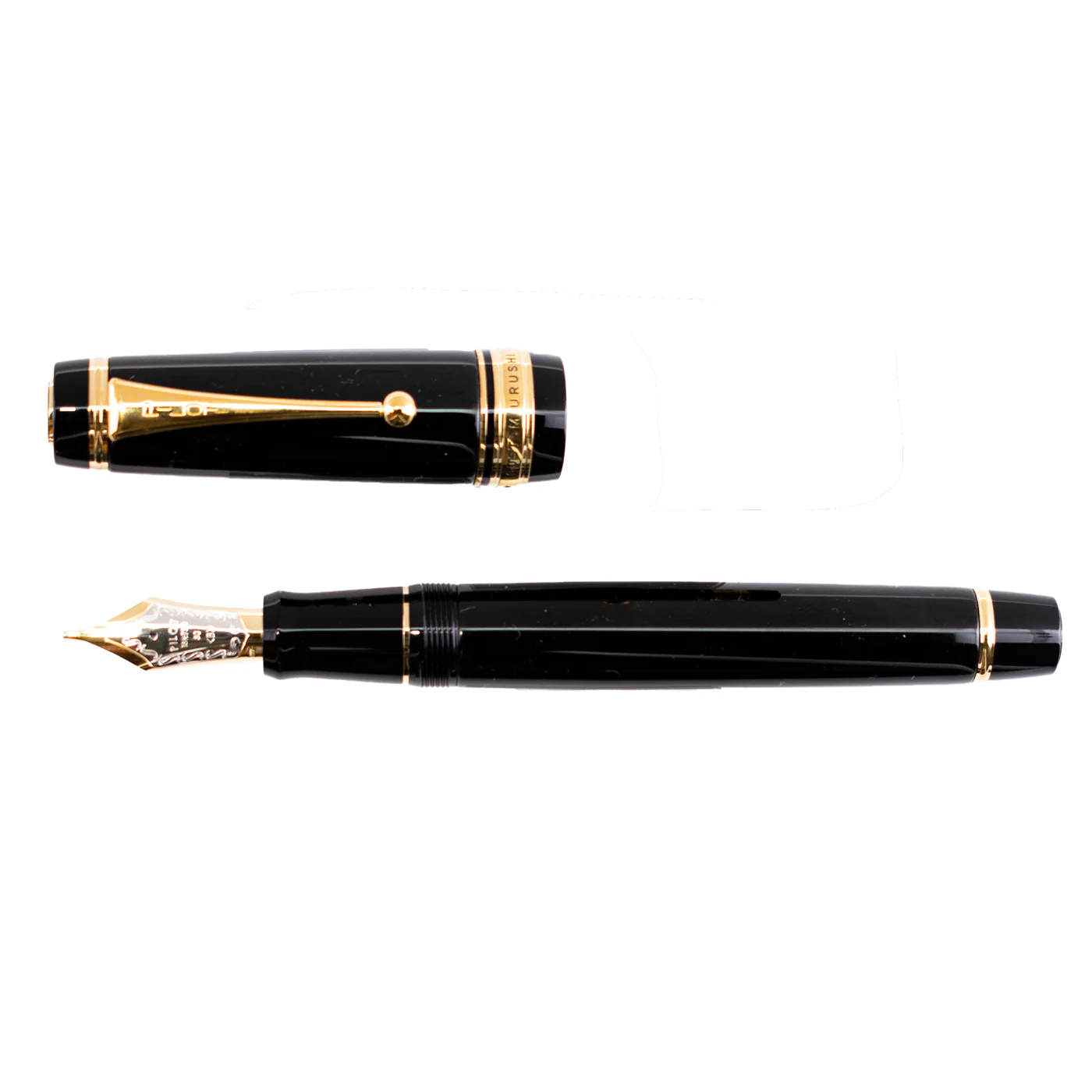 Pilot Custom Urushi Black Fountain Pen - Image 3