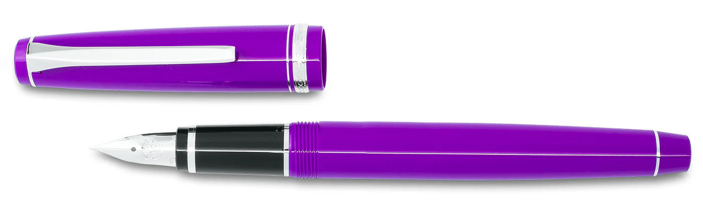 Pilot Falcon Plum Purple with Rhodium Trim - Image 3