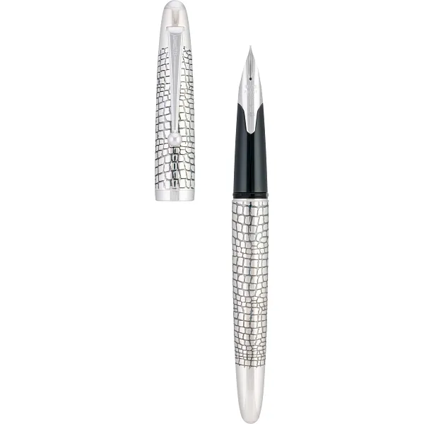 Pilot Sterling Silver Fountain Pen - Ishidatami - Image 2
