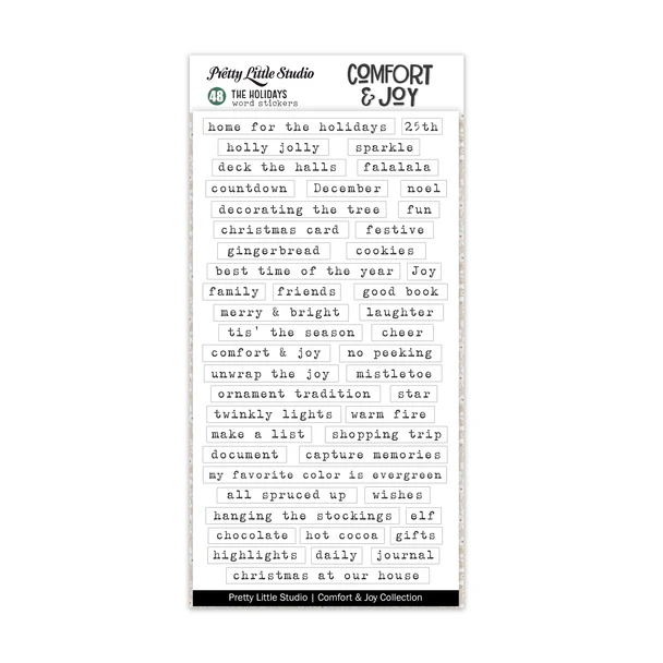 Pretty Little Studio - The Holidays White Stickers