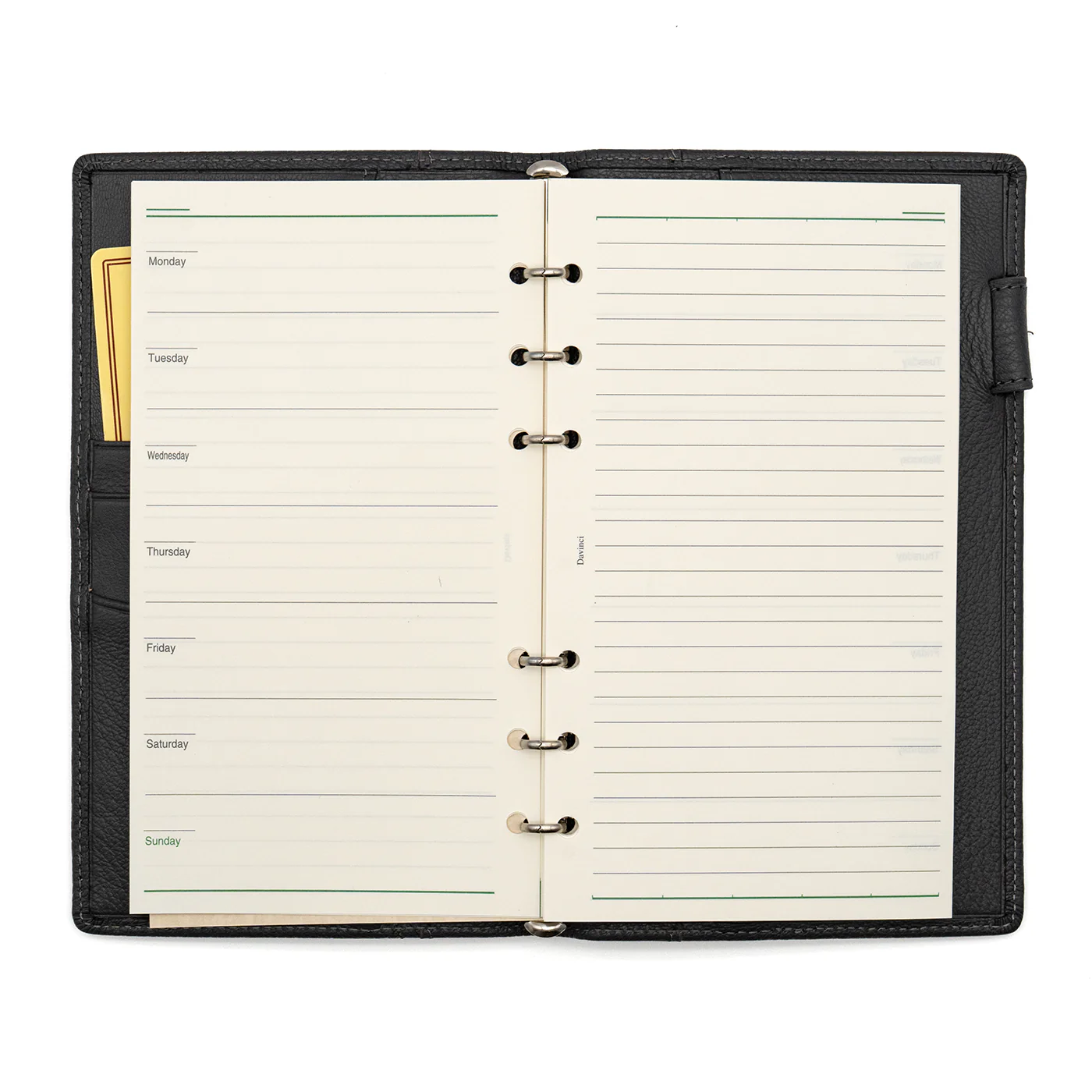 Raymay Davinci Airy Goat Bible Size System Organizer Grey - 8mm Ring Size - Image 4