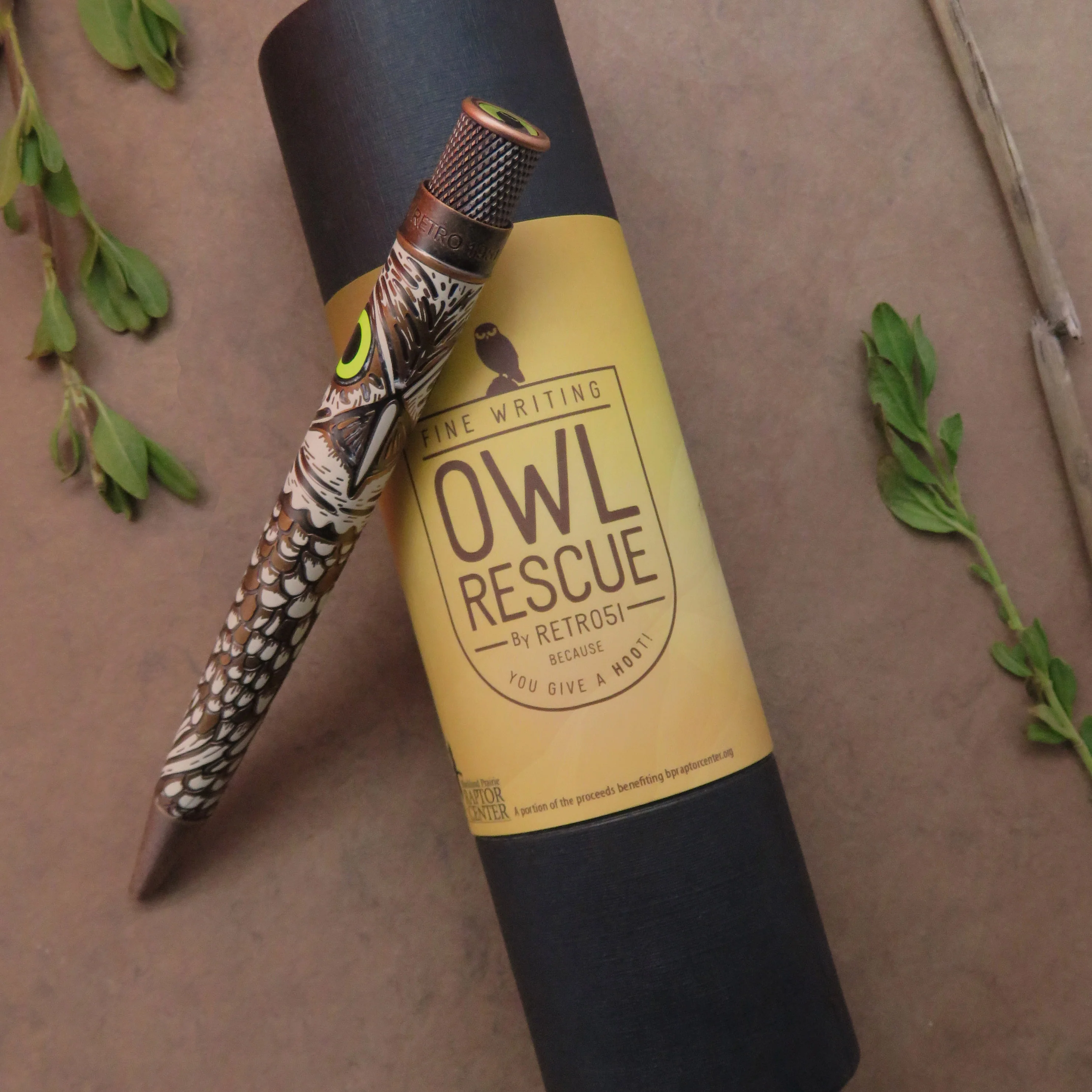 Retro 1951 "Rescue" Owl Ballpoint - Image 3