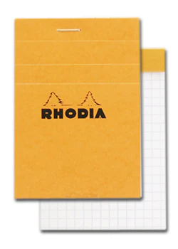 Rhodia #11 Classic Staplebound Notepad - Orange