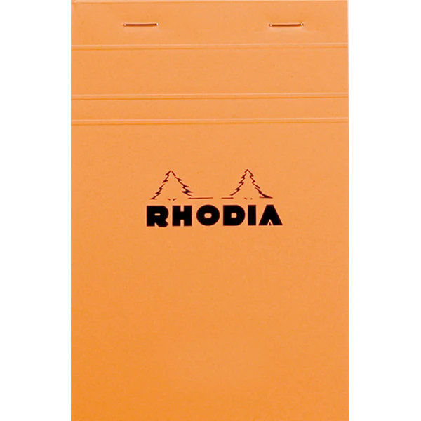 Rhodia #14 Classic Staplebound Notepad - Orange