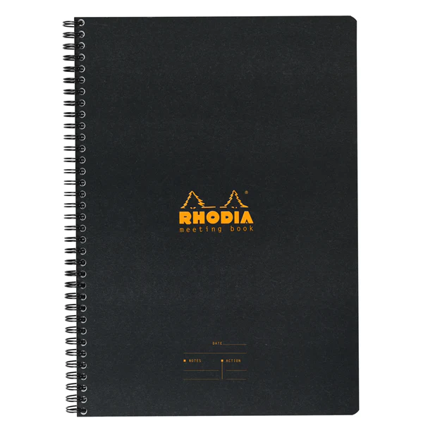 Rhodia A4 Meeting Book- Black