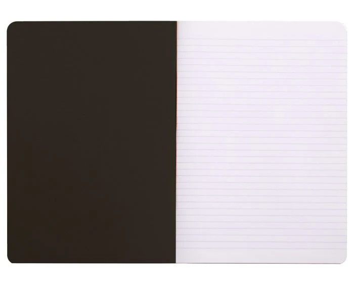 Rhodia Classic Side Staplebound Notebook 8 1/4 x 11 3/4- Black, Lined - Image 2