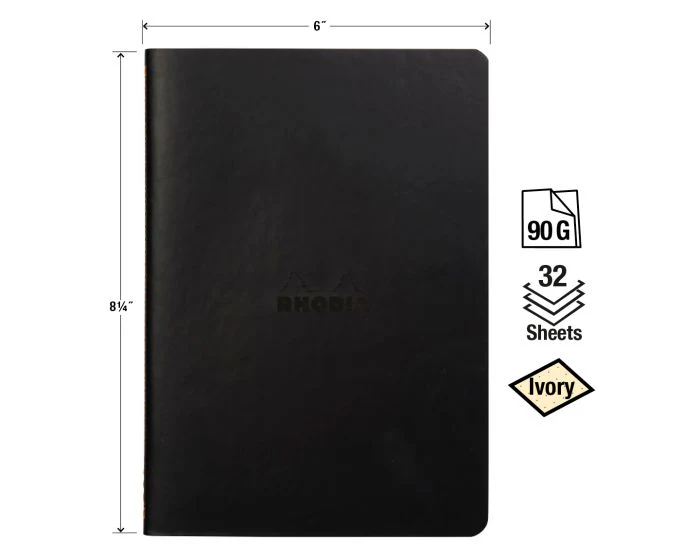 Rhodia Sewn Spine Rhodiarama A5 Notebook - Dot Grid - Image 2