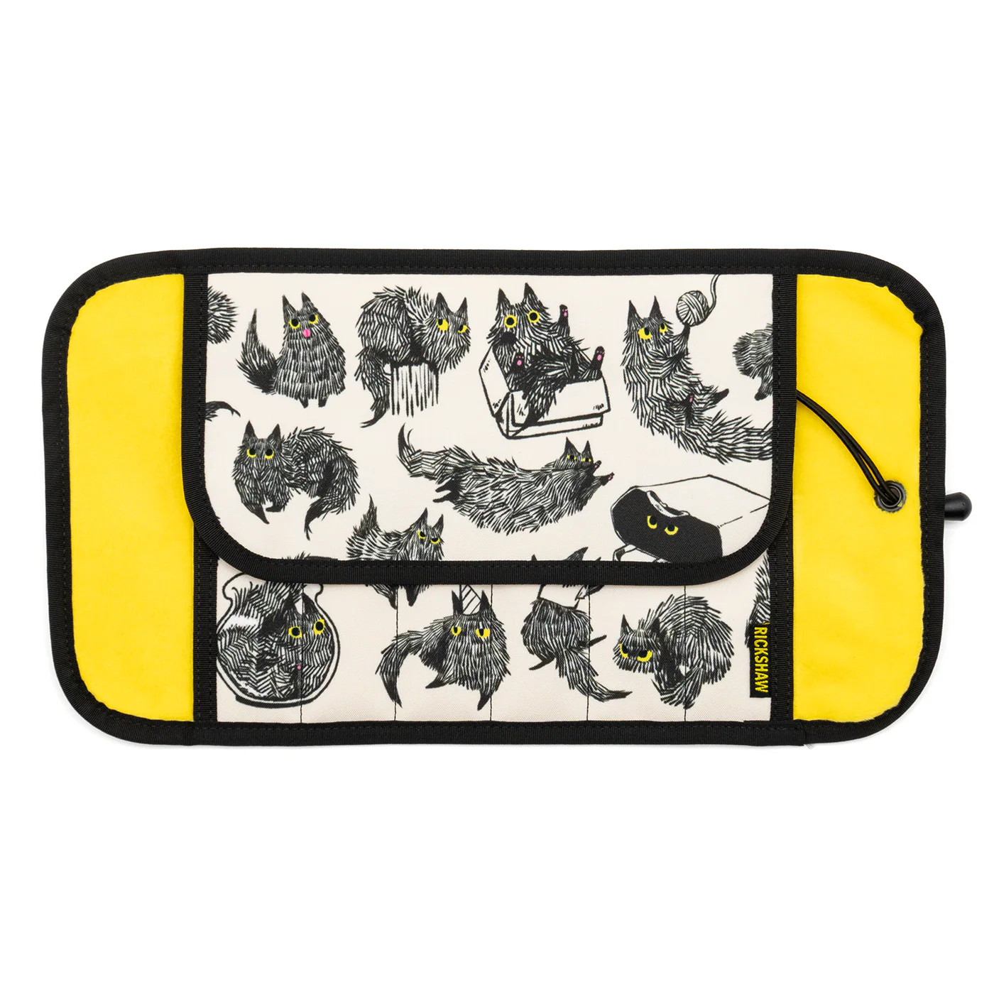 Rickshaw 6 Pen Roll With Flaps - Yuki Cat - Image 3