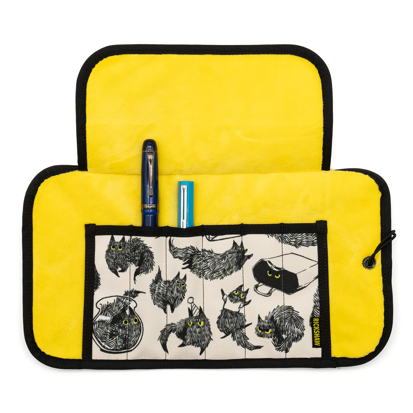 Rickshaw 6 Pen Roll With Flaps - Yuki Cat - Image 4