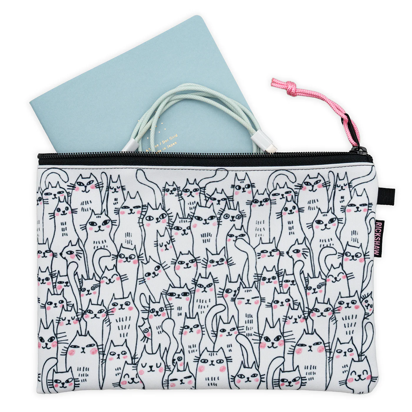 Rickshaw Large Utility Case A5 - Doodle Cats - Image 3