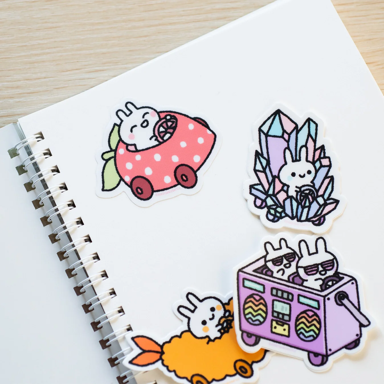 Robot Dance Battle - Bunny Cars Sticker Storage Book - Image 2