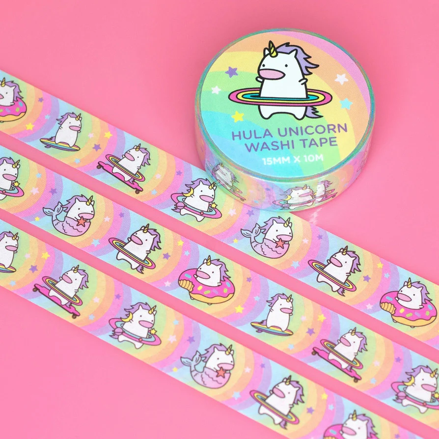 Robot Dance Battle - Hula Unicorn Washi Tape