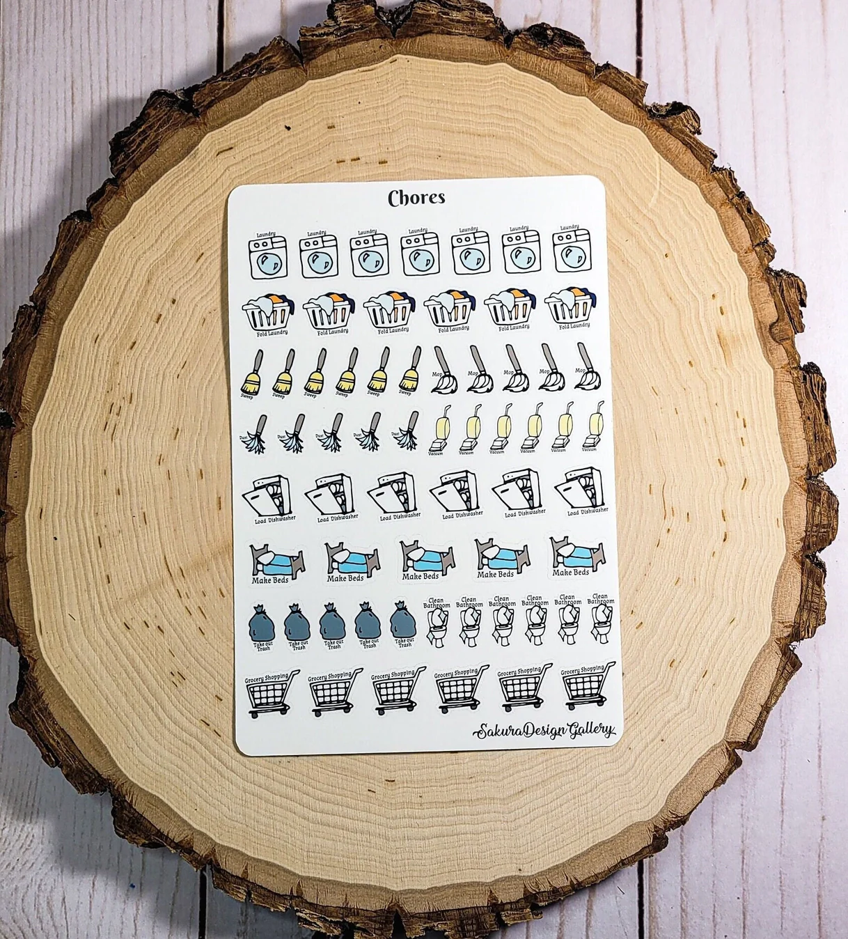 Sakura Design Gallery - Vinyl Stickers - Chores - Image 2