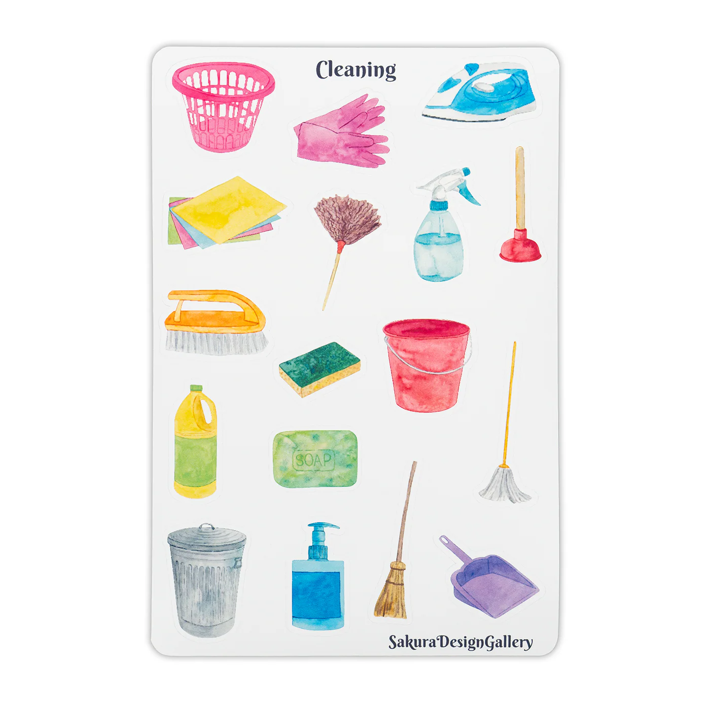Sakura Design Gallery - Vinyl Stickers - Cleaning