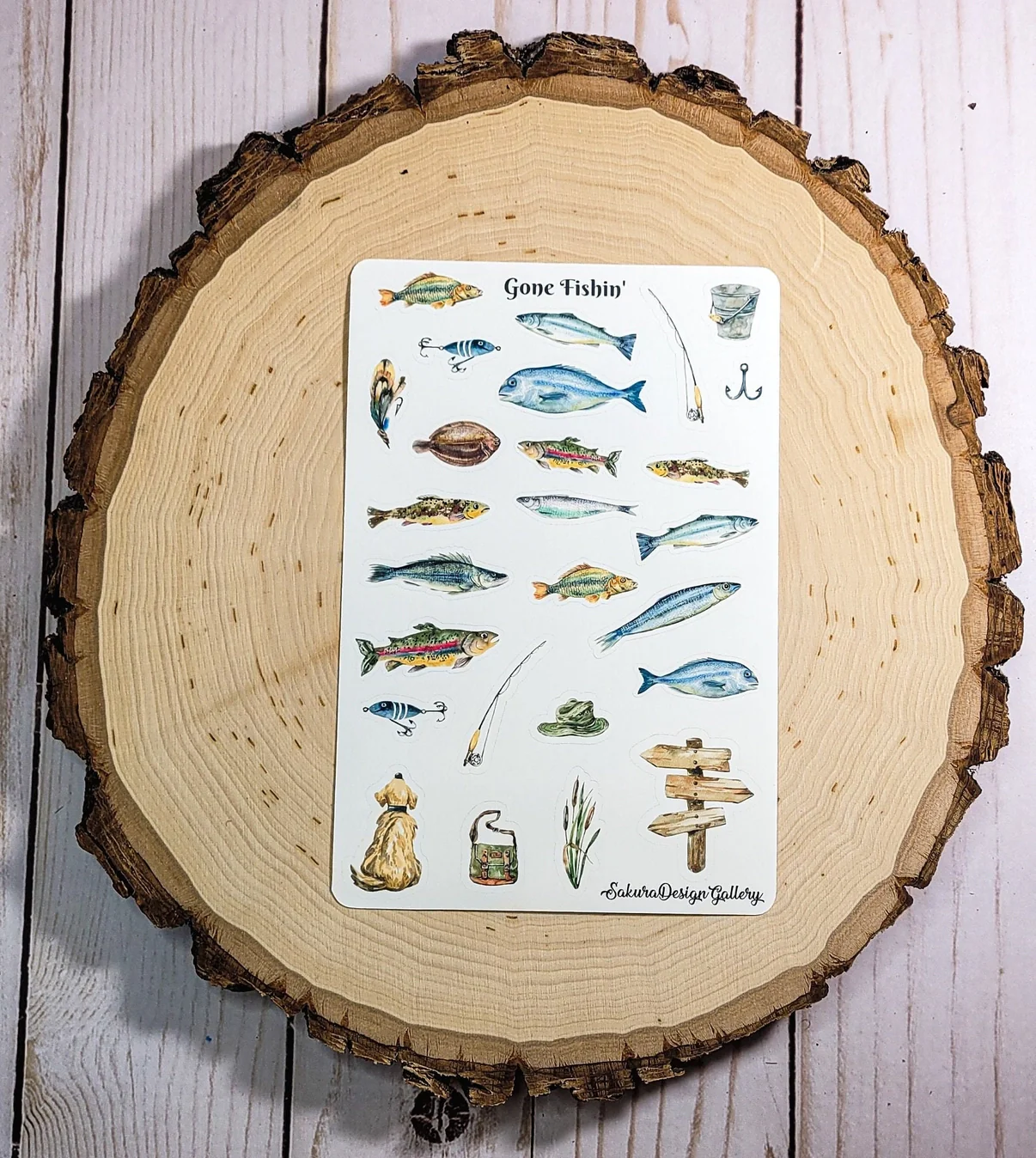 Sakura Design Gallery - Vinyl Stickers - Gone Fishin' - Image 2