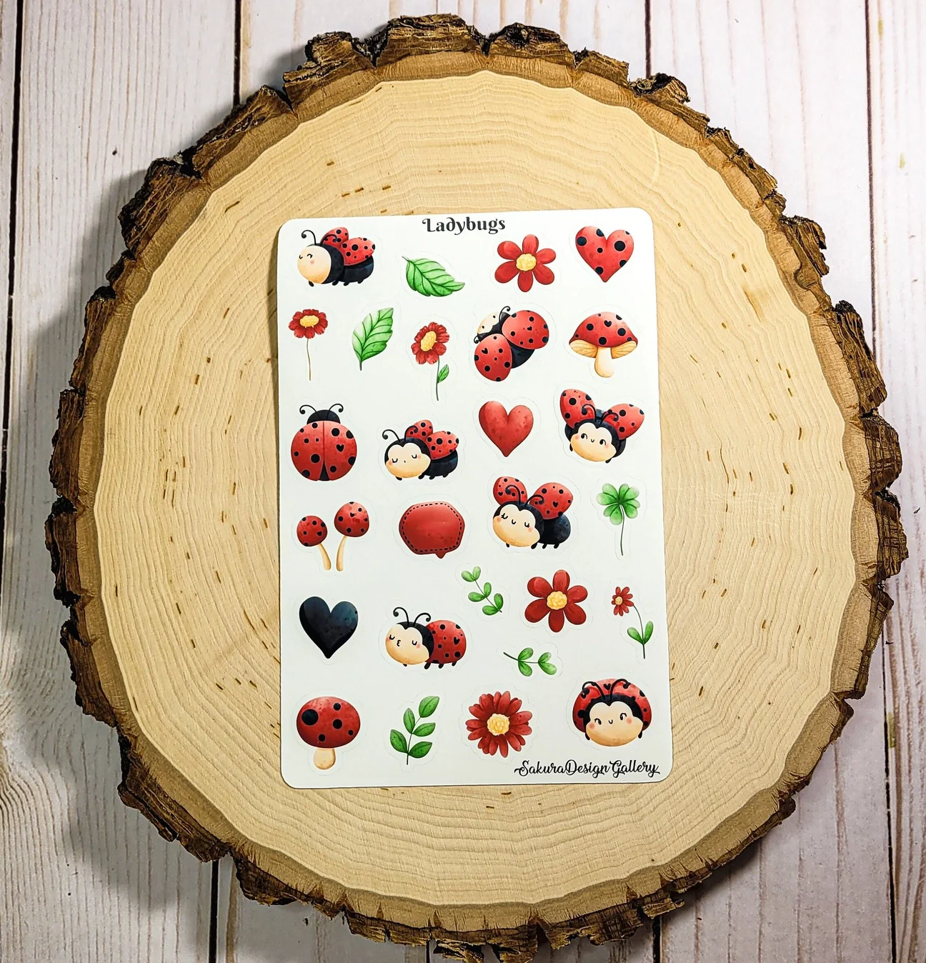 Sakura Design Gallery - Vinyl Stickers - Ladybugs - Image 2
