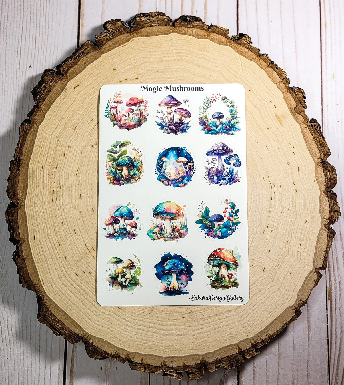 Sakura Design Gallery - Vinyl Stickers - Magic Mushrooms - Image 2