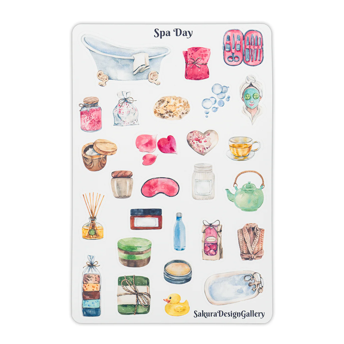 Sakura Design Gallery - Vinyl Stickers - Spa Day