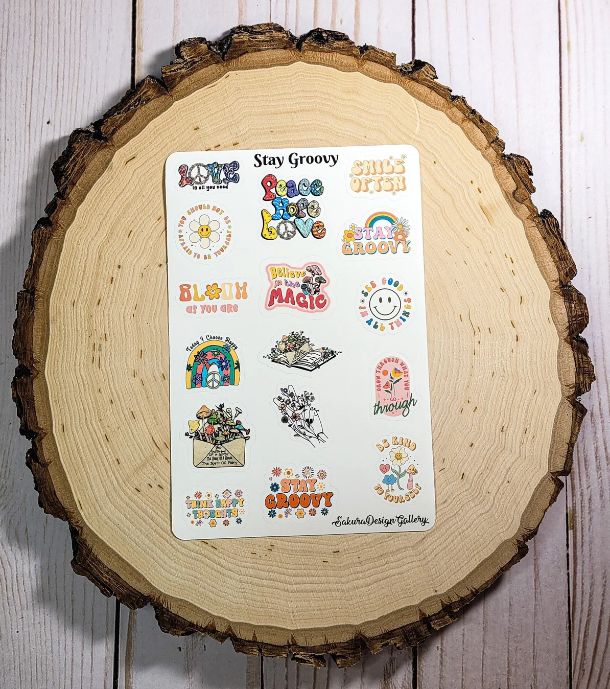 Sakura Design Gallery - Vinyl Stickers - Stay Groovy - Image 2
