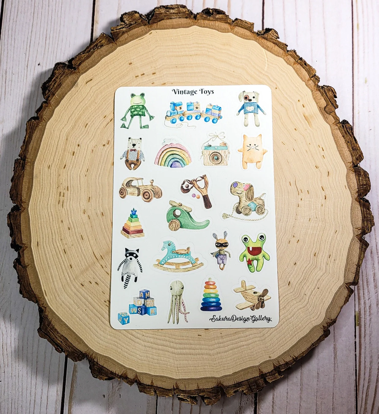 Sakura Design Gallery - Vinyl Stickers - Vintage Toys - Image 2