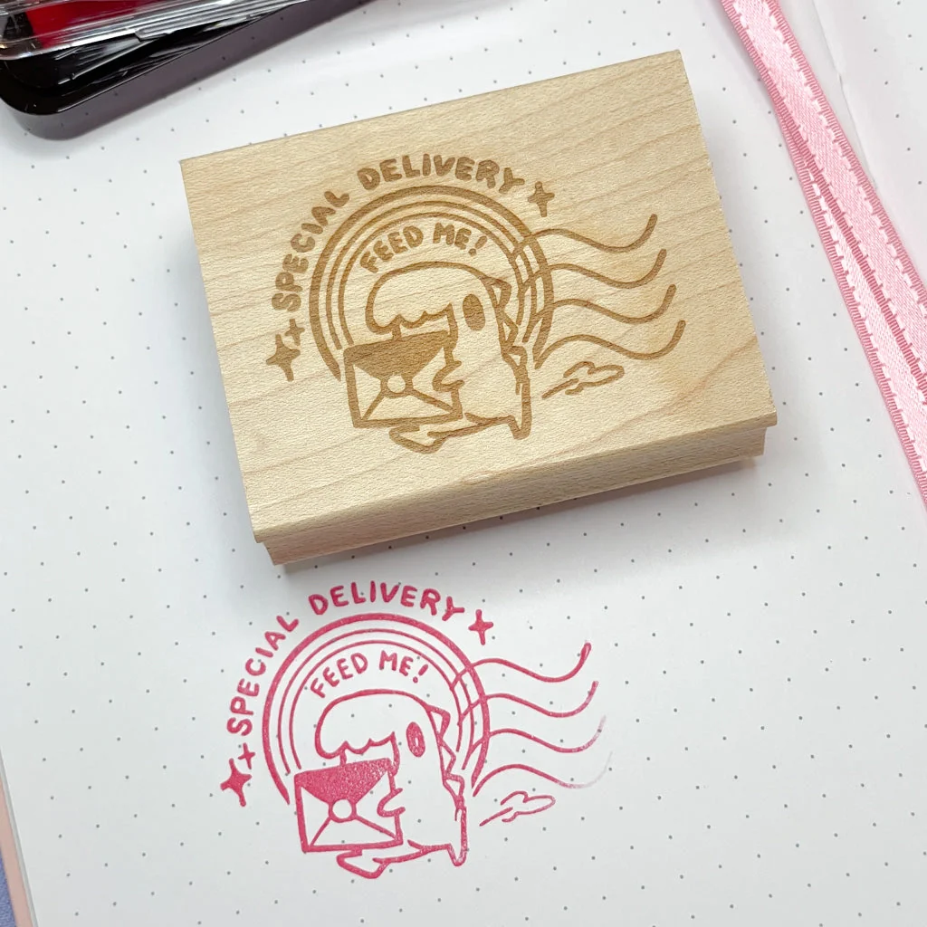 Sakuradragon - Special Delivery Wooden Stamp - Image 2