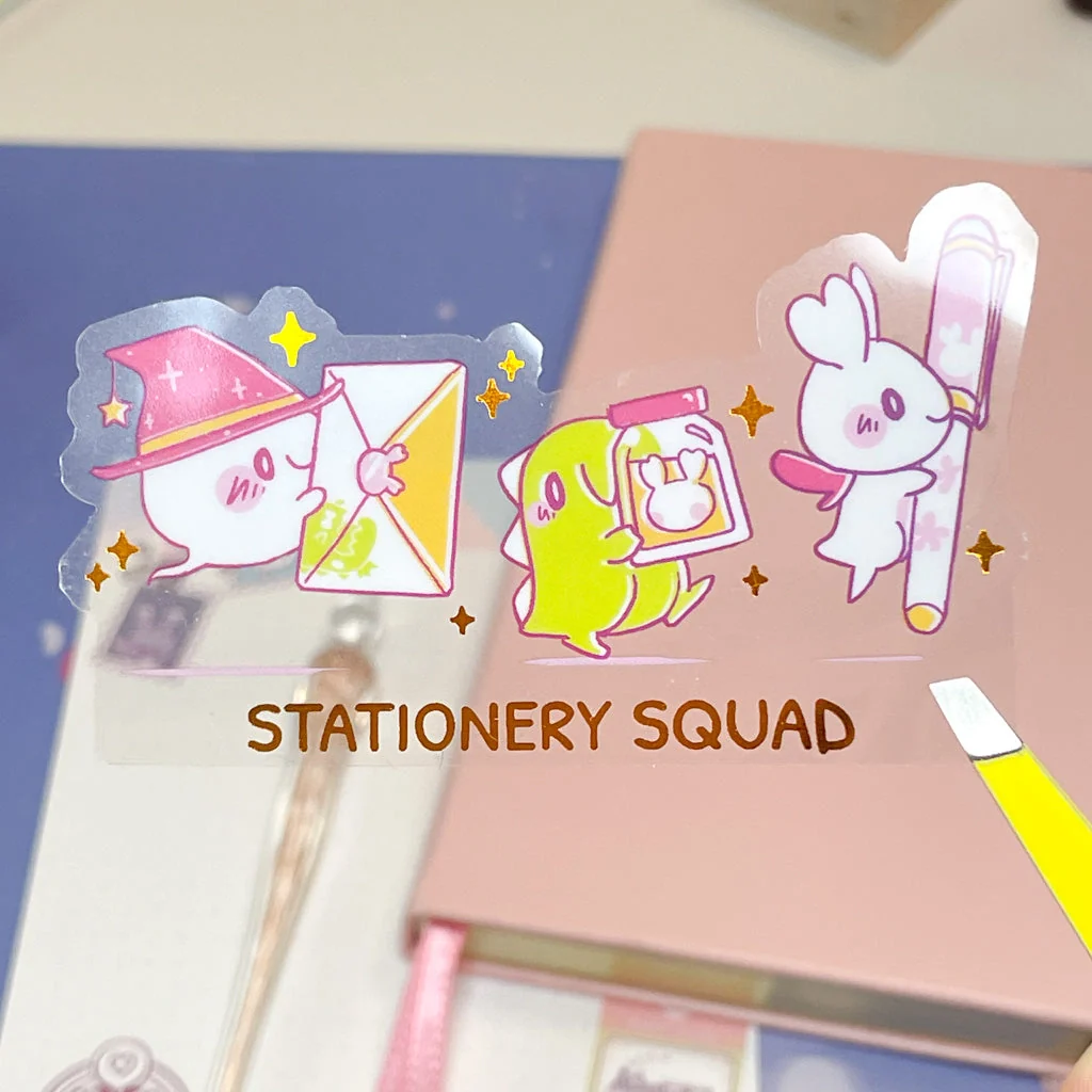 Sakuradragon - Stationery Squad Clear Sticker - Image 2