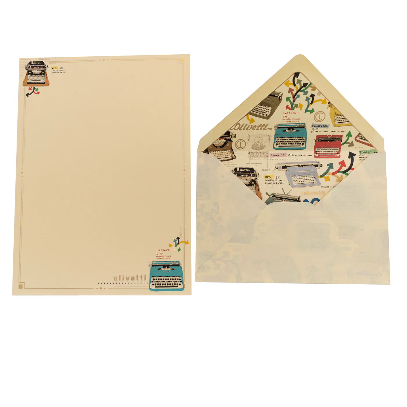 San Lorenzo Writing Sheet Portfolio - Olivetti - Image 2
