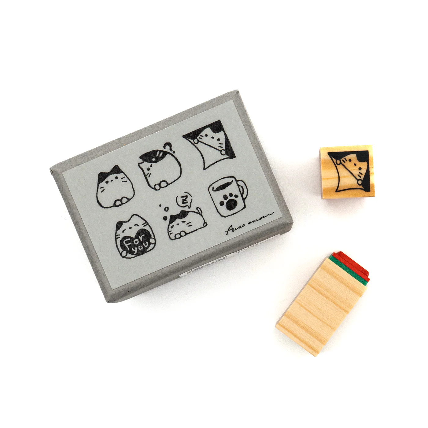 Sanby x Avec Amour Mini Stamp Set - Cat - Image 2