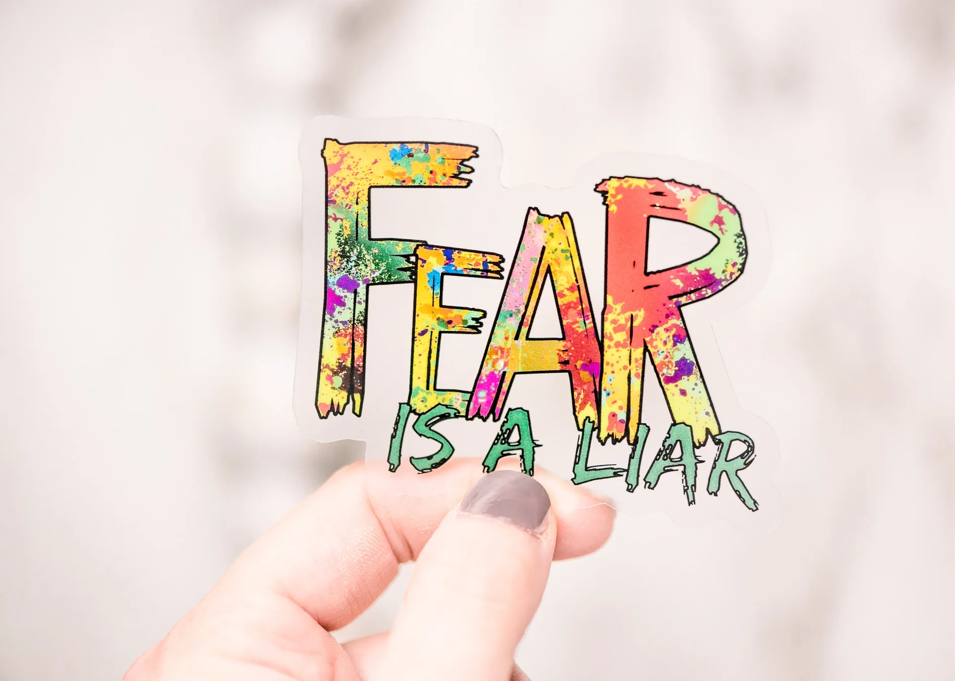 Savannah and James Co - Vinyl Sticker - Fear Is A Liar - Image 2