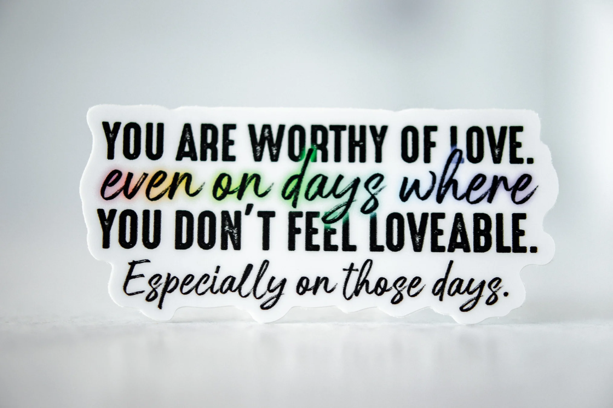 Savannah and James Co - Vinyl Sticker - You Are Worth - Image 2