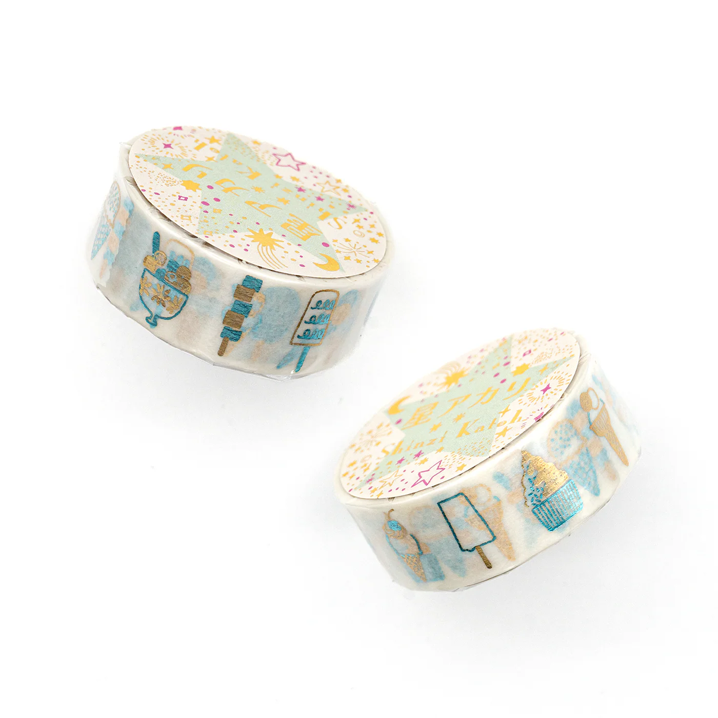 Seal-Do Shinzi Katoh Washi Tape - 15mm - Ice Cream - Image 2