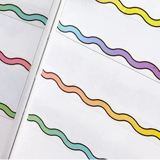 Shine Sticker Studio Washi Tape - Wavy Line - Image 2