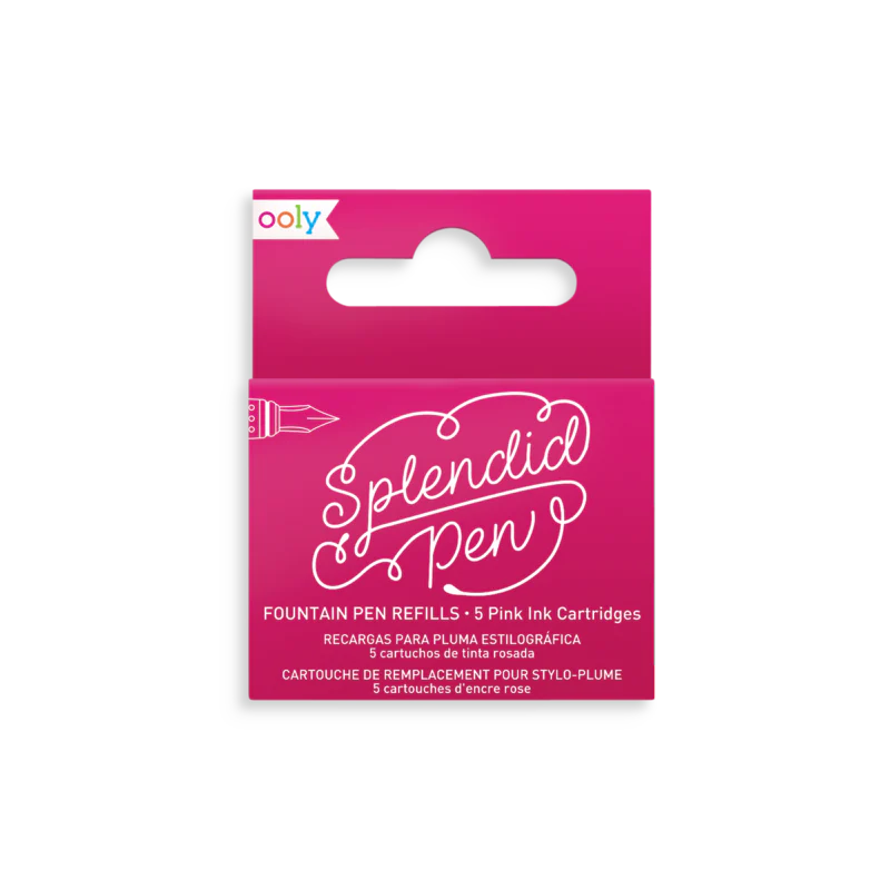 Ooly Splendid Fountain Pen Pink Cartridges