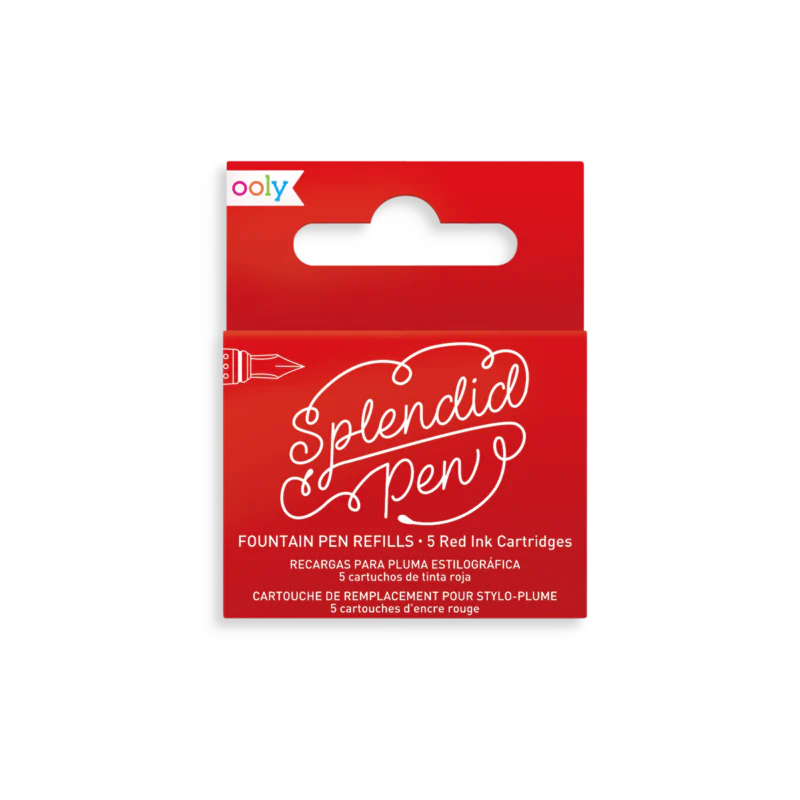 Ooly Splendid Fountain Pen Red Cartridges