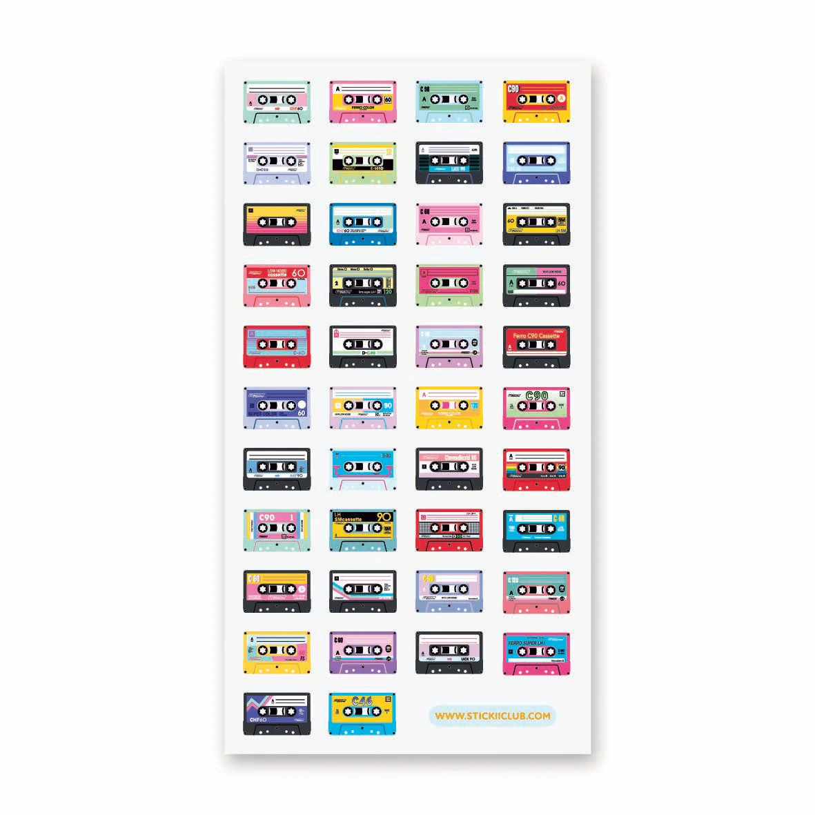 STICKII Sticker Sheet - Mixtape Minis