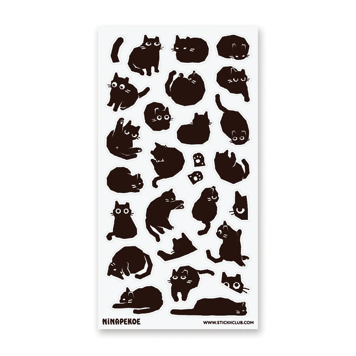 STICKII Sticker Sheet - Night Meows
