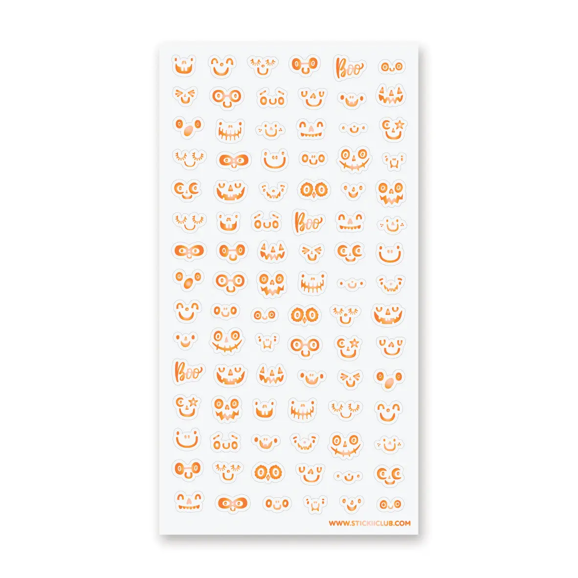 STICKII Sticker Sheet - Pumpkin Faces
