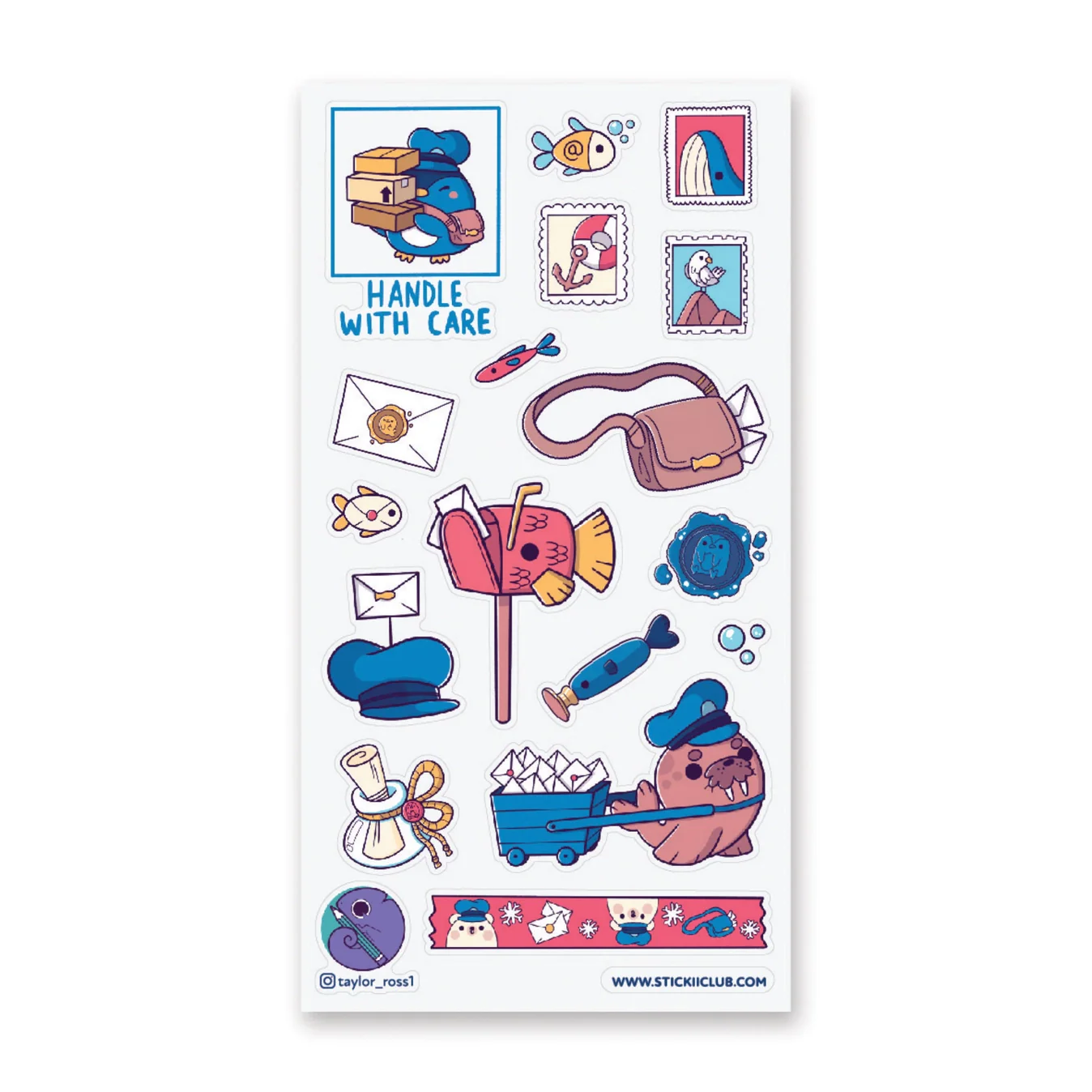STICKII Sticker Sheet - Seaside Express