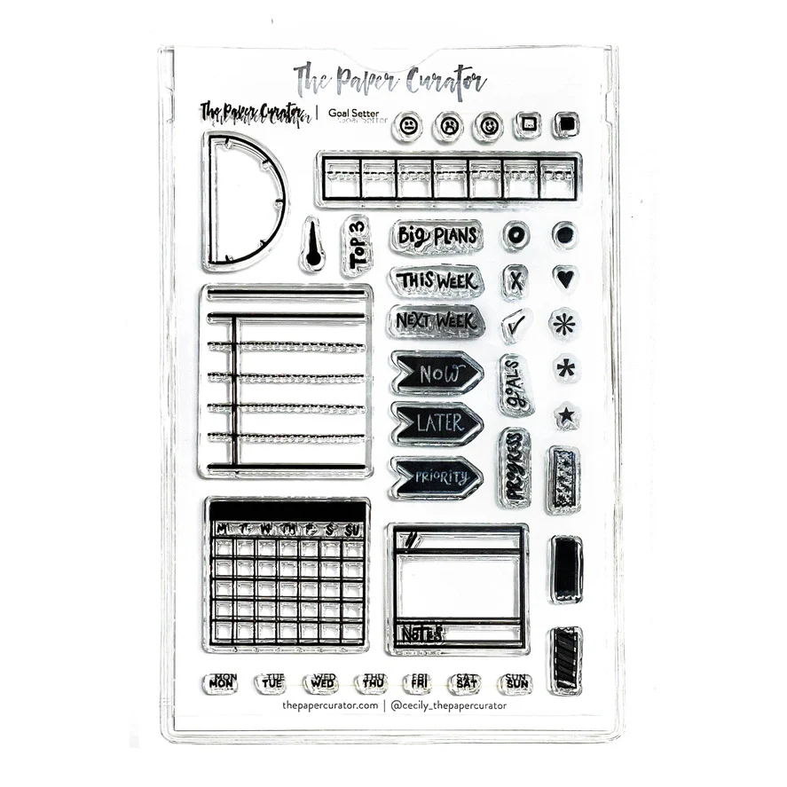 The Paper Curator - Goal Setter 4x6 Stamp