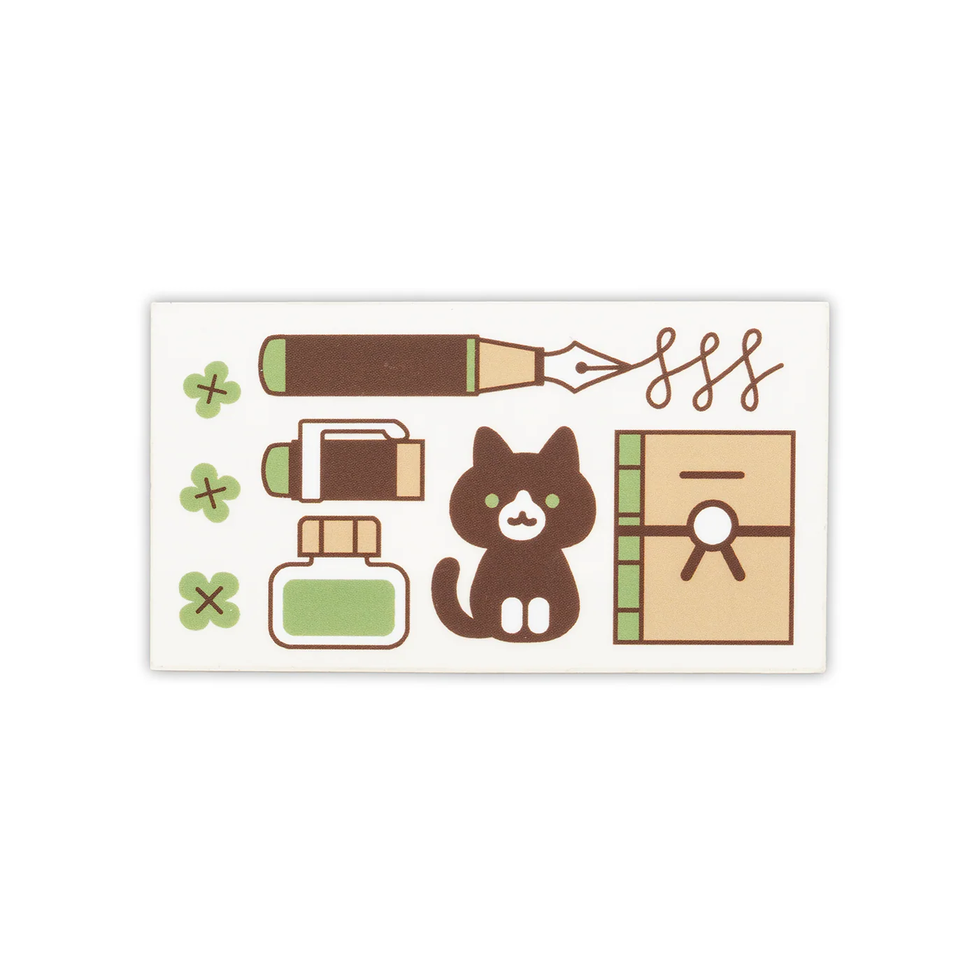 Thousand Skies - Calligrapher Tuxedo Cat Vinyl Transparent Sticker
